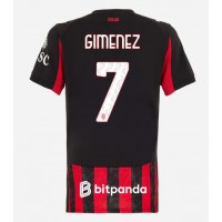 AC Milan Santiago Gimenez #7 Hjemmebanetrøje Dame 2025-26 Kortærmet